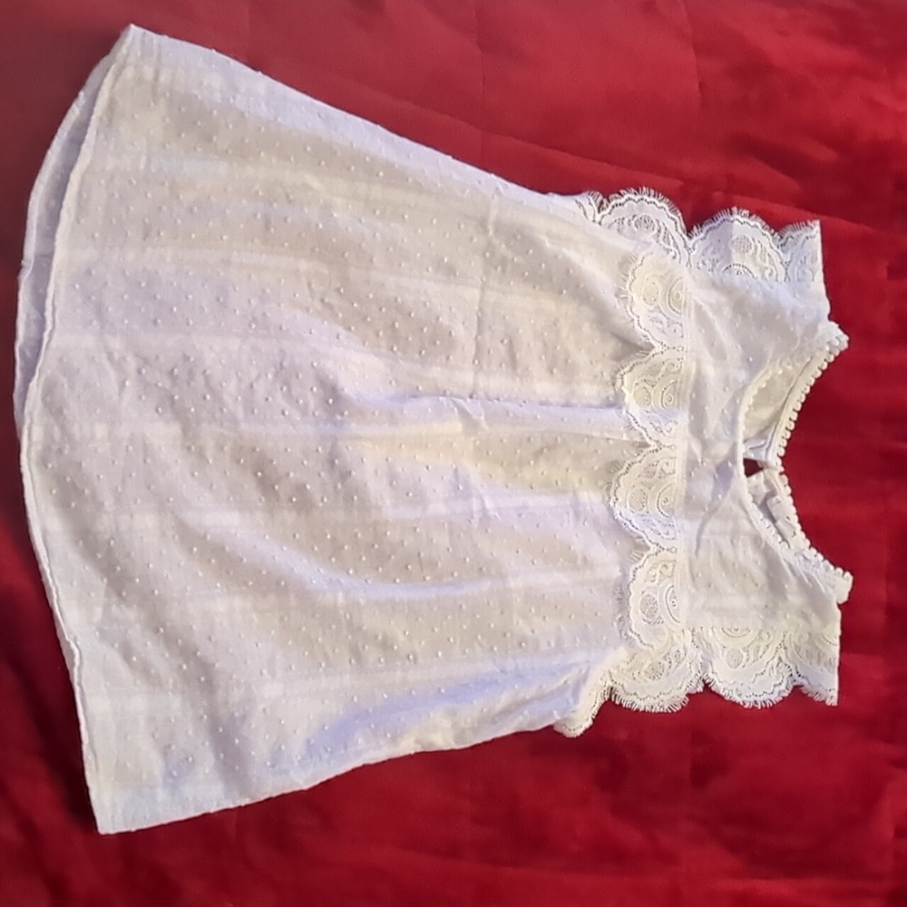 Lace Cap Sleeve Blouse